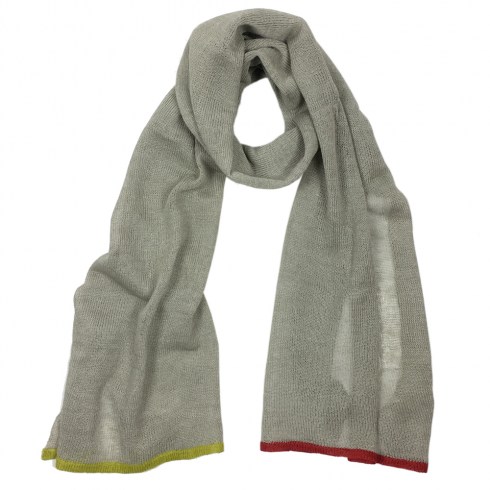l01 linen scarf stone